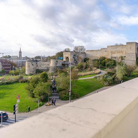 Superbe appart chic, hyper centre, vue château, Parking inclus Caen Extérieur photo